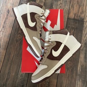 Nike Dunk High Light Chocolate